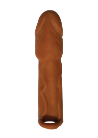 Skinsations Latin Lover Series Husky Lover 7 Inch Vibrating - Brown