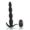 Mason Remote Control Silicone Butt Plug - Black