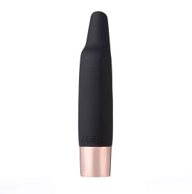 Aspen 15-Function Rechargeable Wireless Flickering Tip Vibrator - Black