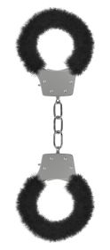 Pleasure Furry Handcuffs (Option: Black)