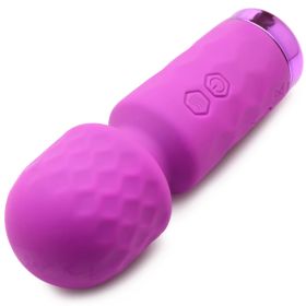 10x Mini Silicone Wand (Color: Purple)