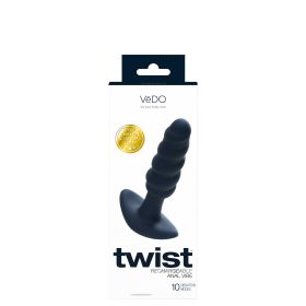 Twist Rechargeable Anal Vibe (Color: Black)