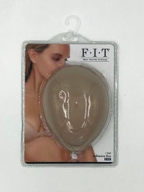 Cloth Adhesive Bra (Color: beige, size: Cup D)