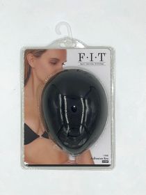 Cloth Adhesive Bra (Color: Black, size: Cup D)