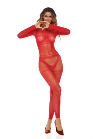 Mad Love Bodystocking (Color: Red)