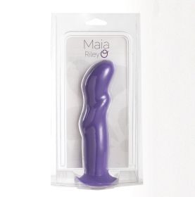 Riley Silicone Swirled Dong (Option: Purple)