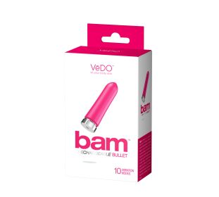 Bam Rechargeable Bullet (Color: Pink)