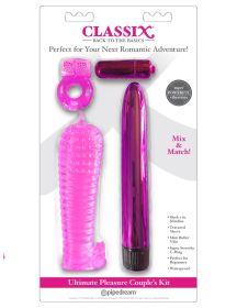 Classix Ultimate Pleasure Couples Kit (Color: Pink)