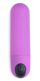 Bang Vibrating Bullet With Remote Control (Color: Purple)