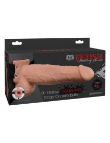 Fetish Fantasy Series 9 Inch Hollow Squirting Strap (Option: Beige)