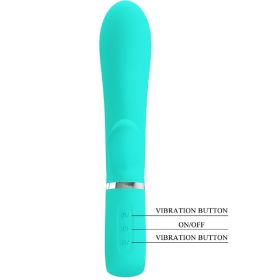 Thomas Super Soft Silicone Rabbit Vibrator (Option: Green)