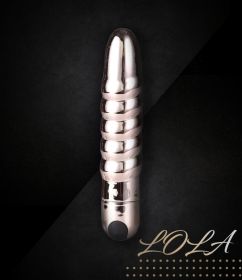 Lola 10 Function Vibrating Twisty Bullet (Color: Pink)