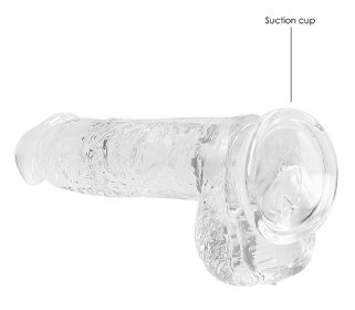 6 Inch Realistic Dildo With Balls (Option: Clear)