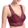 Lace Deep V Bra;  Wireless Bralette for Women