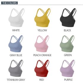 Nylon Top Women Bra Sexy Top Woman Breathable Underwear Women Fitness Yoga Sports Bra For Women Gym 22 Colors (Color: 9 Pairs, size: M)