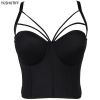 New Bodice Summer Top Sleeveless Short Sexy Female Push Up Crop Top Women Harajuku Off Shoulder Solid Camis With Built In Bra