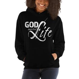 God Inspired Life Womens Hoodie (Color: Black, size: M)