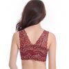 Lace Deep V Bra;  Wireless Bralette for Women