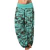 New Loose Printed Wide Leg Women's Camouflage Casual Trousers