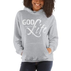 God Inspired Life Womens Hoodie (Color: Sport Grey, size: M)