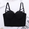 New Bodice Summer Top Sleeveless Short Sexy Female Push Up Crop Top Women Harajuku Off Shoulder Solid Camis With Built In Bra