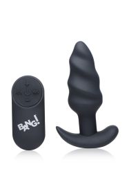 21x Silicone Swirl Plug With Remote (Color: Black)