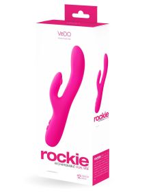 Rockie Dual Rechargeable Vibe (Color: Pink)