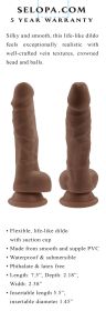 6 Inch Dildo (Option: Brown)