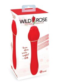 Wild Rose Suction Vibrator (Color: Red)