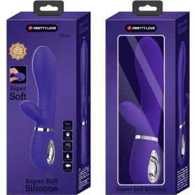 Thomas Super Soft Silicone Rabbit Vibrator (Option: Purple)