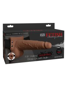 Fetish Fantasy Series 7.5 Inch Hollow Squirting Strap (Option: Brown)