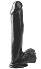 Basix Rubber Works 12 Inch Dong With Suction Cup (Option: Black)