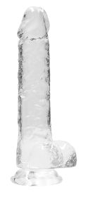 8 Inch Realistic Dildo With Balls (Option: Clear)